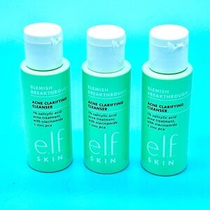 Elf breakthrough blemish acne clarifying cleanser x3 mini